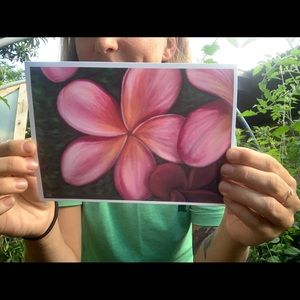 Plumeria Painting Print